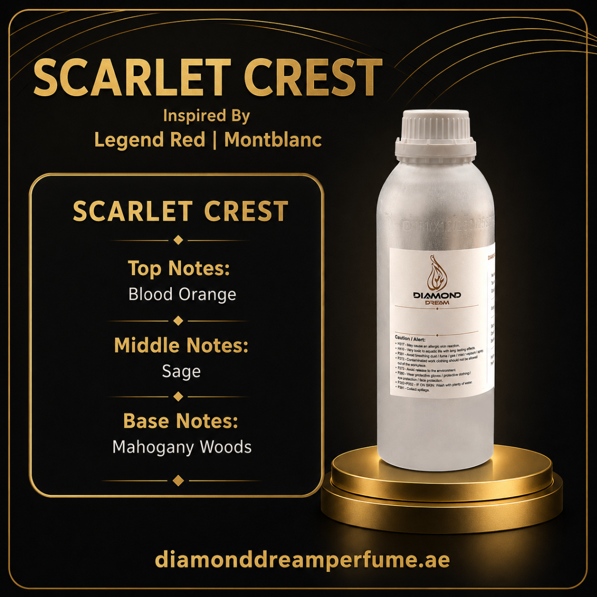 Scarlet Crest Alt 1 — inspired by Legend Red · Montblanc